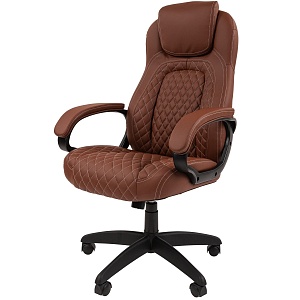 Офисное кресло CHAIRMAN 432, экокожа,  коричневый
